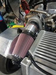 The massive K&N Filter can feed more than enough air than the turbo KA20 needs